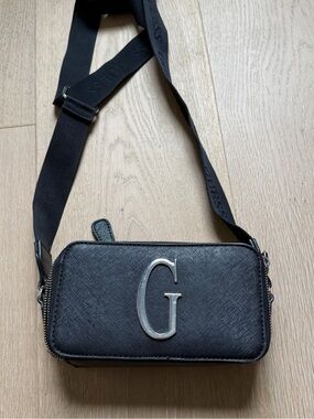 GUESS Black Crossbody Bag with G Logo